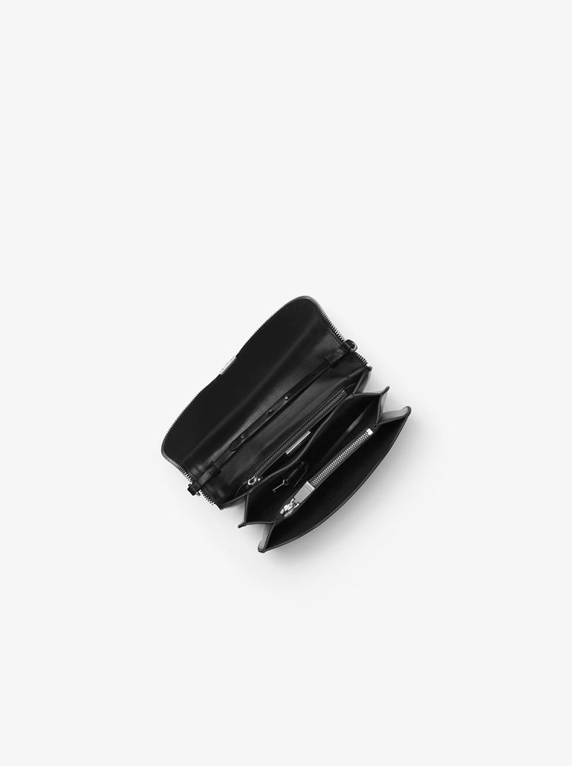 Mia Zipper Calf Leather Crossbody Satchel_1 img