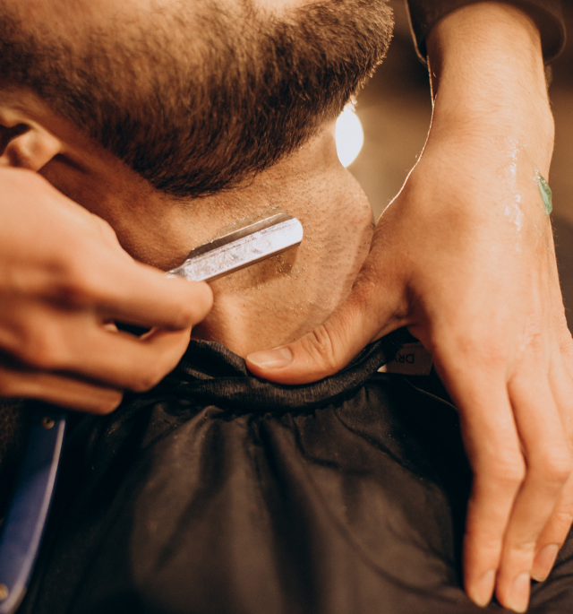 man-shaving