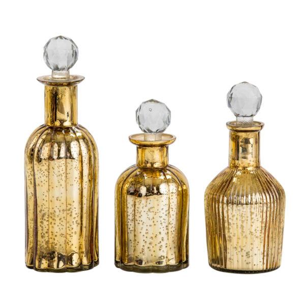 Glass decorative bottles
