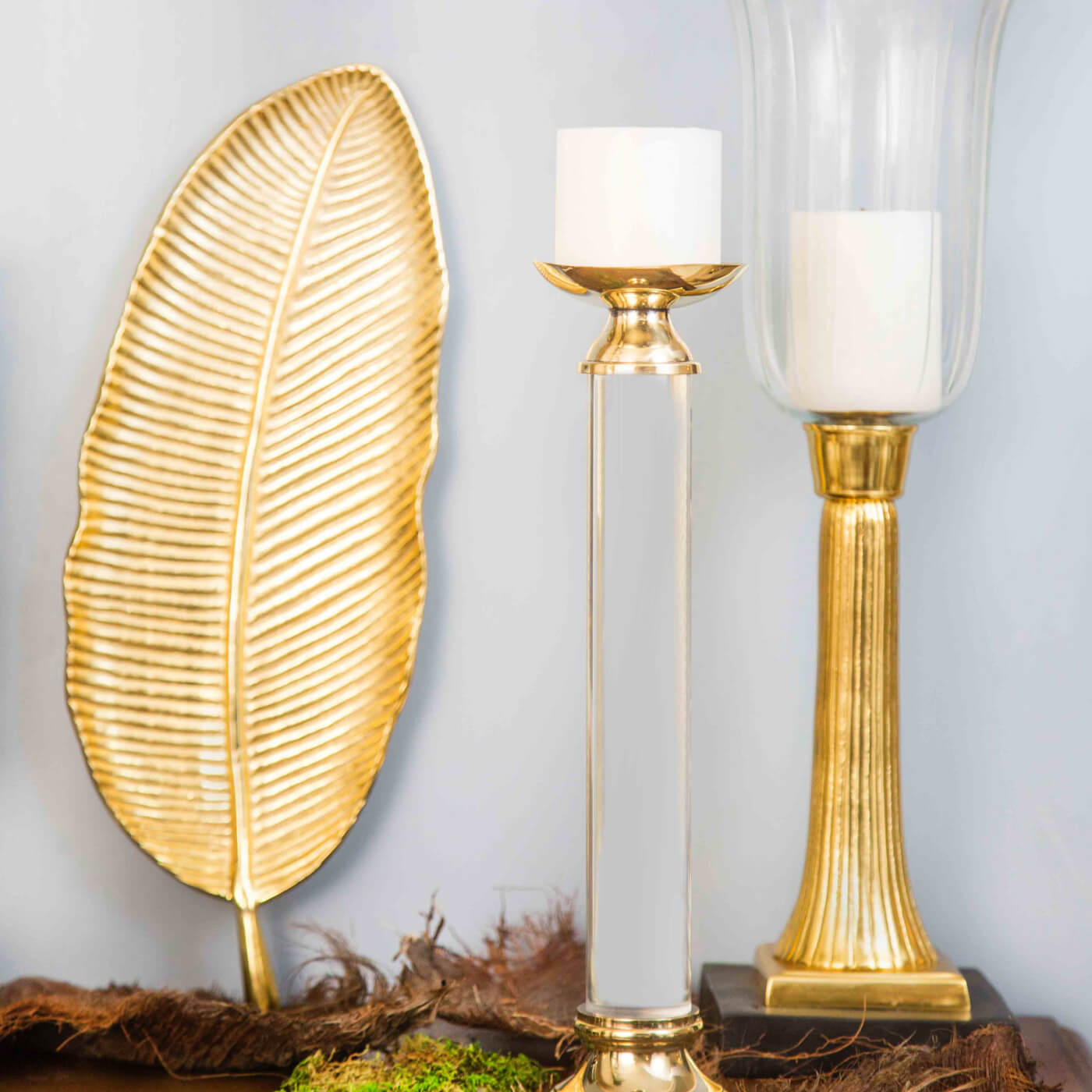 Leaf Platter Gold