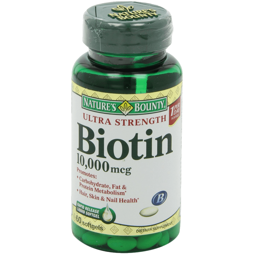 Nature's Bounty Biotin 10000 MCG Softgels 120 Count 7 Nature's Bounty