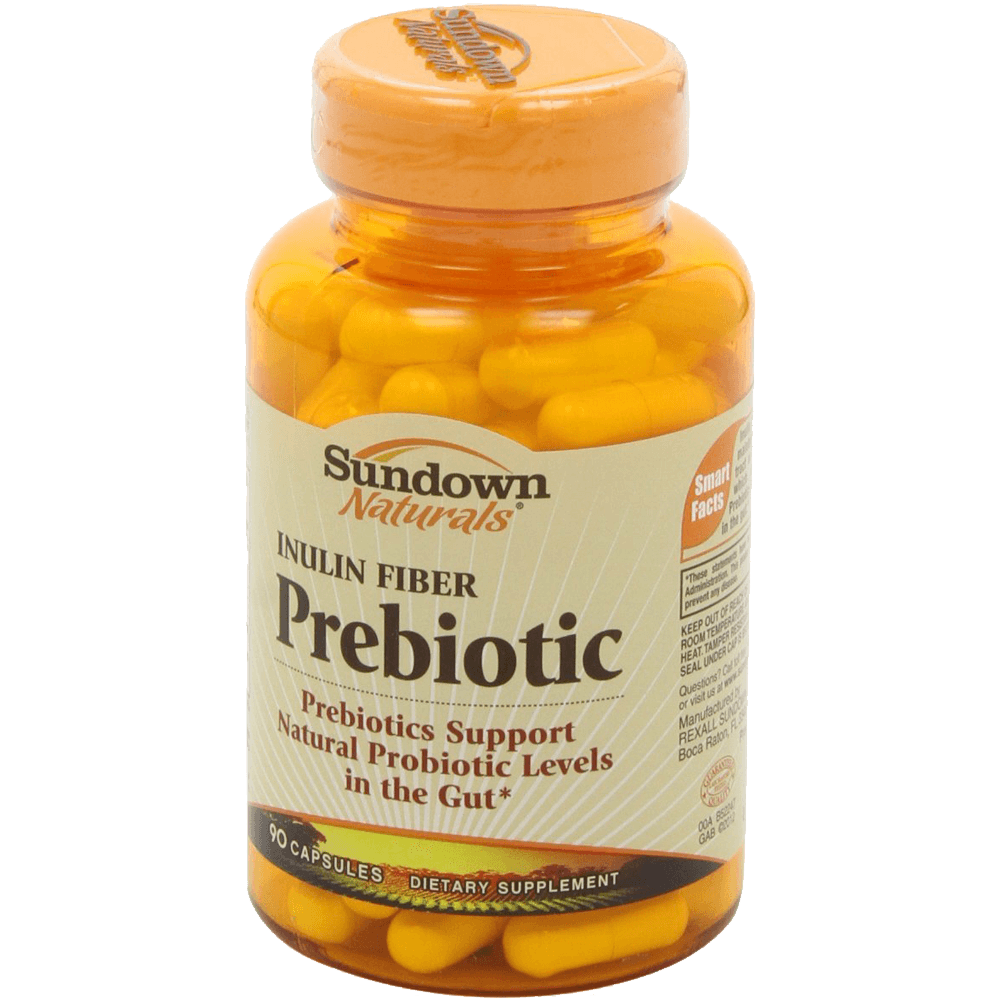 Sundown Naturals Inulin Fiber Prebiotic Mineral Supplement Capsules 90 Count 8 Sundown Naturals Inulin Fiber Prebiotic