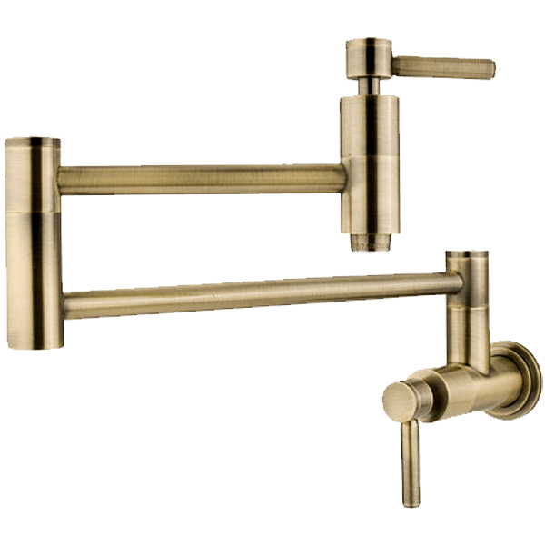 Elements of Design Nuvo Double Handle Wall Mount Pot Filler with Concord Lever Handles_3