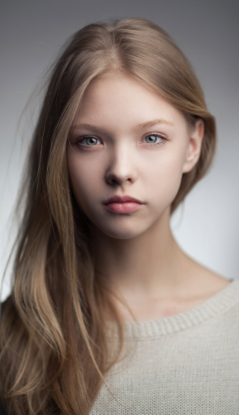A blond girl
